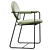 Baxter Gemma Chair: Customizable Color, Sleek Design 3D model small image 4