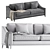 Luxury Italia Sofa: Corleone Collection 3D model small image 4