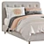 Elegance Tufted Upholstered Bed 3D model small image 6