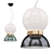 Nordic Single-Head Chandelier 3D model small image 1