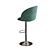 Millie Chrome Bar Chair 3D model small image 3