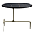 Elegant Caste Bridger Oval Table 3D model small image 2