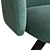 Millie Swivel Rodeo OM: Sleek and Comfortable Chair with Metal Legs 3D model small image 3