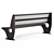 Title: Sleek Bench - Perfect for Modern Spaces 3D model small image 2