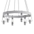 Elegant 6-Light LED Chandelier 3D model small image 2