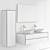 Duravit White Tulip Vanity Set 3D model small image 5