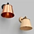 Tapered Metal Shade Sconce 3D model small image 3