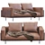 Luxury Minotti Brasilia Sofa 3D model small image 3