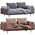 Luxury Minotti Brasilia Sofa 3D model small image 5