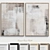 Boho Minimalist Framed Print Set 3D model small image 5