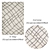 Versatile Set of 8 Modern Rugs 3D model small image 3