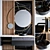 Moderno 180cm Bathroom Furniture Set 3D model small image 1