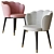 Elegant Bristol Dining Chair 3D model small image 3