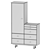 Quilda Hallway Furniture: Sleek and Elegant Storage Solution 3D model small image 3