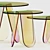 Shimmer Glass Coffee Tables 3D model small image 3