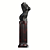 Feminine Torso Sculpture on Pedestal 3D model small image 2