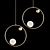 Lux Hoop Ring Pendant Lamp 3D model small image 1