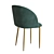 Milli Metal Light OM: Stylish and Comfortable Chair with Metal Legs 3D model small image 4