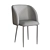 Milli Metal Light OM: Stylish and Comfortable Chair with Metal Legs 3D model small image 5