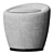 Luxurious Loren Pouf 3D model small image 3