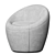 Elegant Swivel Armchair: Perfect for Any Space 3D model small image 1