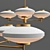 Hampshire Milk Glass Chandelier 3D model small image 2