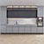 Sleek Terazzo Gray Kitchen 3D model small image 2