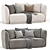 JILL Sofa Bed: Comfort and Style 3D model small image 1