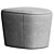  Luxe Comfort Ottoman Pouf 3D model small image 1