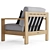 Gloster LOOP Lounge Chair: Elegant Comfort 3D model small image 4