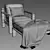 Gloster LOOP Lounge Chair: Elegant Comfort 3D model small image 5