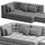 Elegant Minotti Blazer Sofa 3D model small image 10