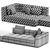 Elegant Minotti Blazer Sofa 3D model small image 15