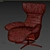 Natuzzi Italia Ilia Chair 3D model small image 2