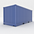 20ft Open Side Sea Container with Animated Doors 3D model small image 2