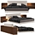 Luxury Minotti Brasilia Bed 3D model small image 1