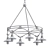 Elegant Shelton Chandelier: Illuminate in Style 3D model small image 2