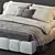 Luxurious B&B Italia Tufty Bed: Ultimate Comfort & Elegance 3D model small image 2