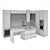 Modern Kitchen Set: Gas Hob, Oven, Coffee Machine, Wine Fridge & More 3D model small image 7