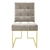 Glamour Velvet Goldfinger Dining Chair 3D model small image 2