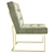 Glamour Velvet Goldfinger Dining Chair 3D model small image 3
