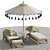 Coastal Retreat Outdoor Lounge Set 3D model small image 2