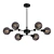 Modern Pendant Light Black Chrome 3D model small image 1