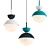 Sleek Nordic Pendant Light 3D model small image 1