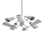 Elegant Hudson Valley Chandelier 3D model small image 2