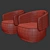 Twibe Armchair: Modern, Stylish Design 3D model small image 3