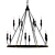 Elegant Sierra Chandelier - Stunningly Designed 3D model small image 1