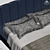 Modern BRIQ Bed: Sleek and Stylish 3D model small image 2