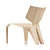 Elegant Split Chair by Ghaemi 3D model small image 2