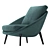 Luxurious Armchair from Minotti's Lido 2021 Collection 3D model small image 3